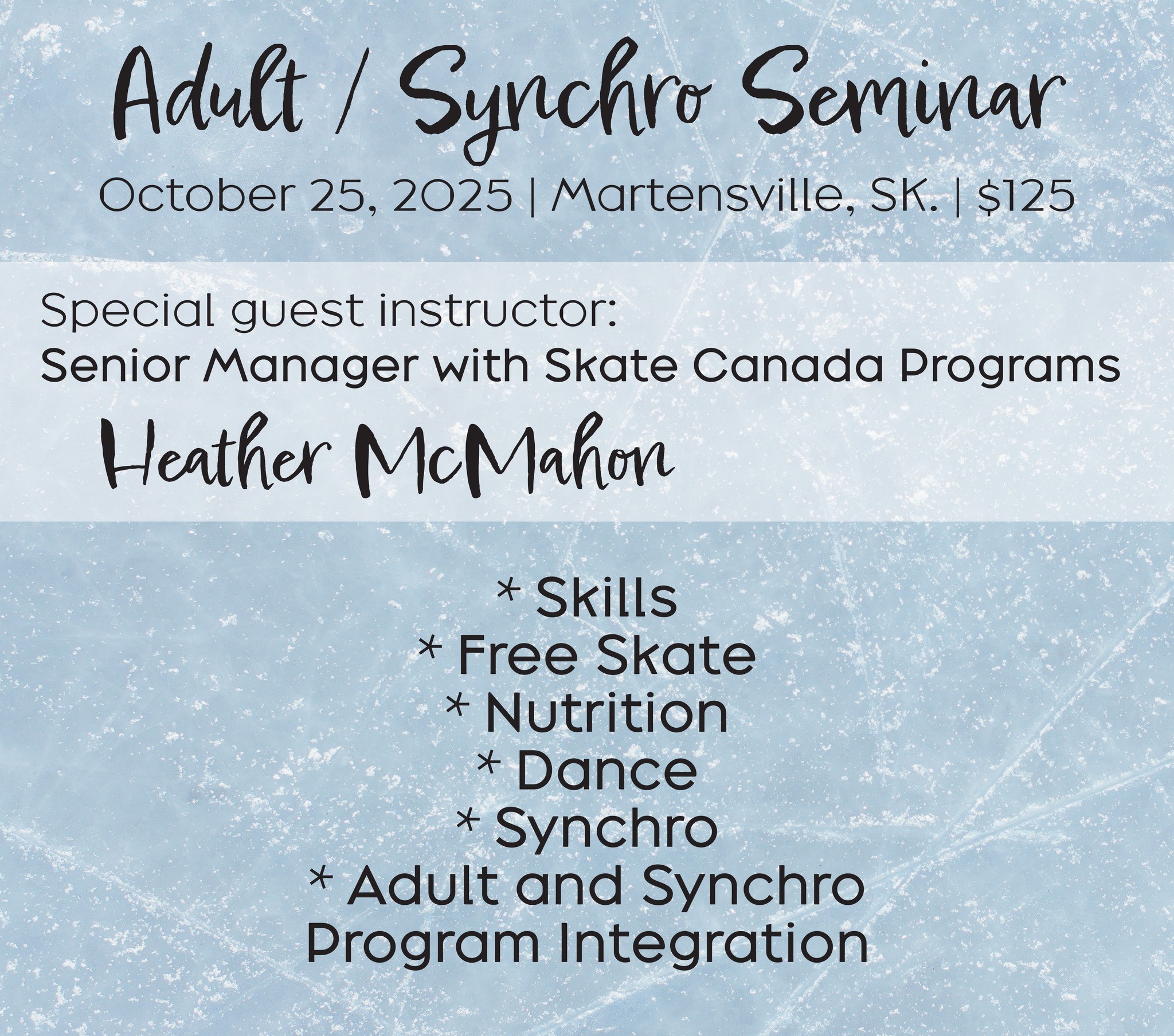 Adult Synchro Seminar 2025